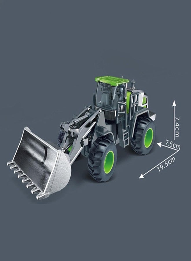 SHIPEASE جرافة هندسية برأس من سبيكة غير قابلة للكسر من SHIPEASE، تعمل بالقصور الذاتي، مناسبة للأطفال الأولاد، مجموعة ألعاب شاحنة بناء تعمل بالاحتكاك مع نماذج واقعية - Image 2